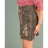 Women’s Lederhosen Skirt – Brown Fade Suede | Oktoberfest