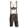 Men's leather Pants Short - Lederhosen Men Oktoberfest Trachten Mode - Lederhosen Heren - Vintage Leather - Conic Wax