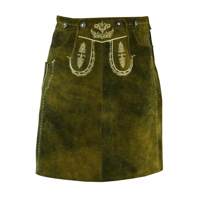 Leather Long Skirt Women’s Brown