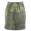 Leather Long Skirt Women’s Gray