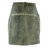 Leather Long Skirt Women’s Gray