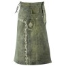 Leather Long Skirt Women’s Gray