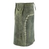Leather Long Skirt Women’s Gray