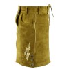 Lederhosen Women Lederhosen Skirt Bavarian Lederhosen Camel Brown